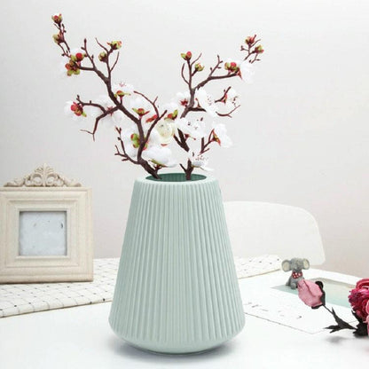 Decorative Wet and Dry Flower Vases for Creative Home Furnishings - Milk White