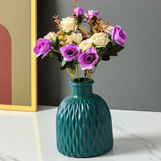 Versatile Drop-resistant Potted Plant Vase for Wet and Dry - Sea Blue