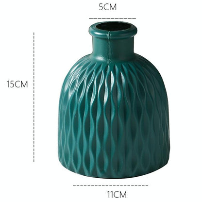 Versatile Drop-resistant Potted Plant Vase for Wet and Dry - Sea Blue