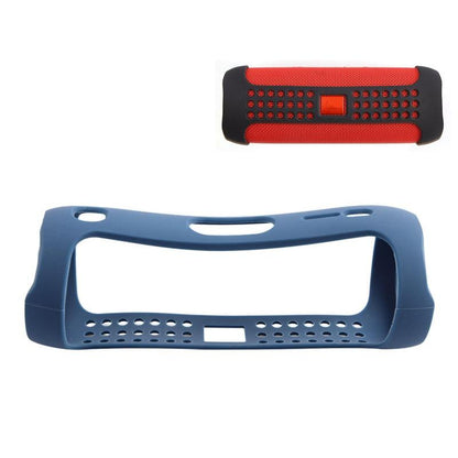 Eco-friendly Silicone Case for Jbl Flip 5 Bluetooth Speaker - Navy Blue