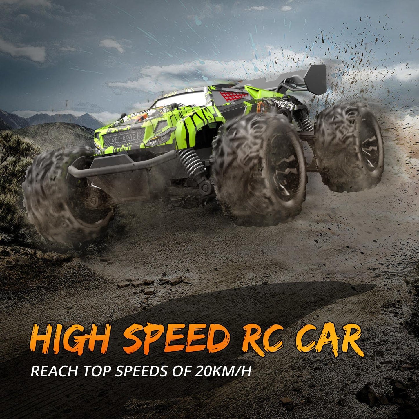 1 20 Full Scale 2.4g Rc Off-road Vehicle - Off-road Ready - Light Green
