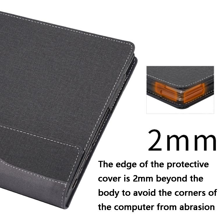 15-inch Laptop Sleeve for Hp Spectre X360 - Pu Leather - Wine Red