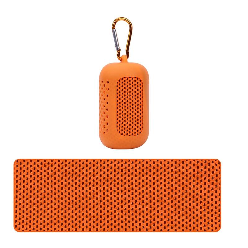 Portable Quick Dry Sports Towel Set with Silicone Sleeve and Storage Bag - 30x80cm - Grey - 30X80Cm