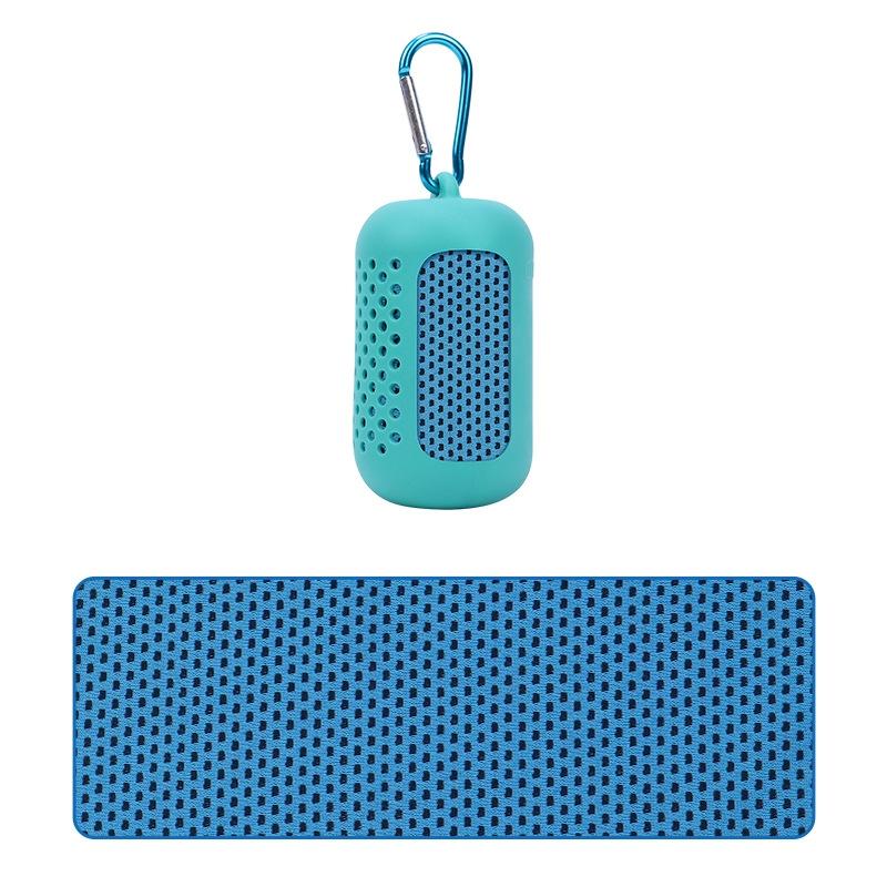 Portable Quick Dry Sports Towel Set with Silicone Sleeve and Storage Bag - 30x80cm - Grey - 30X80Cm