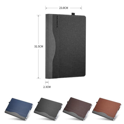 Versatile 13.5 Leather Laptop Sleeve for Microsoft Surface - Multi-functional - Business Brown