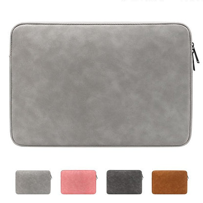 Lightweight Waterproof Lambskin Laptop Sleeve - 13.3 Inches - Pink