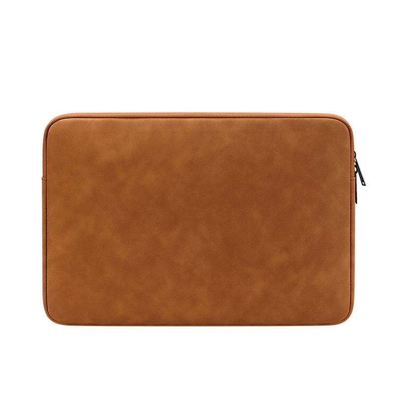 Lightweight Waterproof Lambskin Laptop Sleeve - 13.3 Inches - Pink