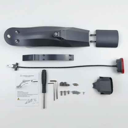 Xiaomi M365 / Pro / Pro2 Scooter Mudguard with Taillight - Red