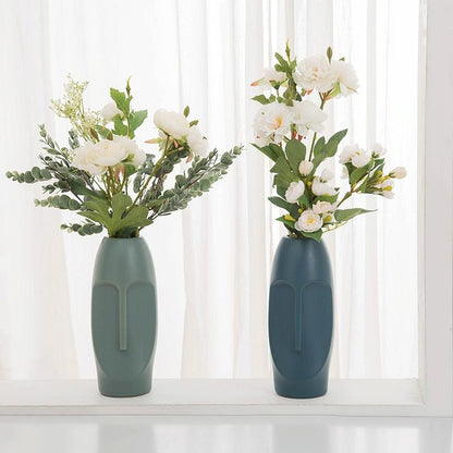 Thickened Pe Vase for Dried Flower Arrangements - Durable Drop-proof and Crack-proof - Rose Pink