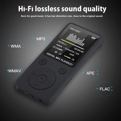 Portable Mp4 Music Player With Fm Radio & Recording Black - Pink No Memory