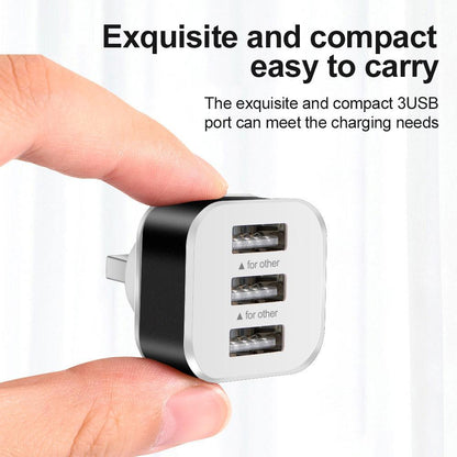 3-Port Usb 2.0 Hub Expander - Black