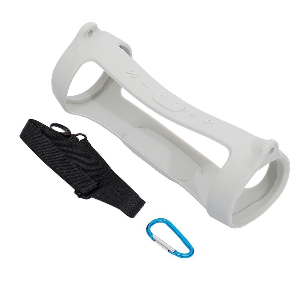 Jbl Charge 4 Speaker Cover with Strap & Carabiner - Portable Silicone Protection - Blue