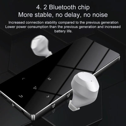 1.8 Inch Metal Bluetooth Mp3 / Mp4 Player With Touch Screen 8Gb - 8Gb Rose Gold