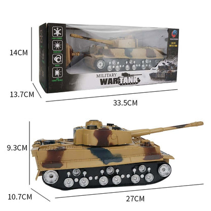 1 32 Four-way Rc Tank with Remote Control - Yellow
