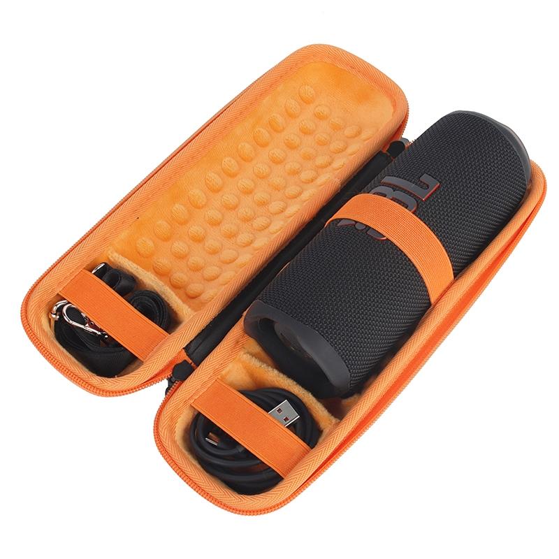 Portable Storage Case for Jbl Flip 6 - Compact and Durable - Black Orange