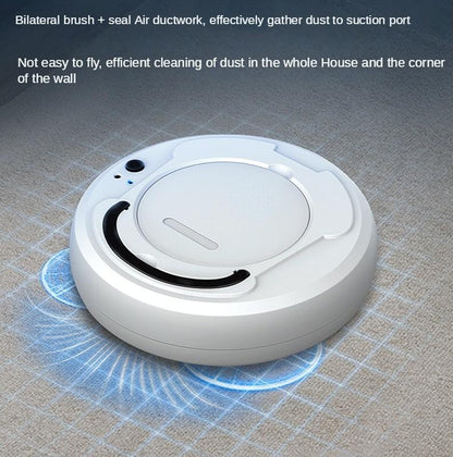 Smart 3-in-1 Robot Vacuum with Wet / Dry Mopping - Rechargeable & Auto Cleaning - Black - Gray