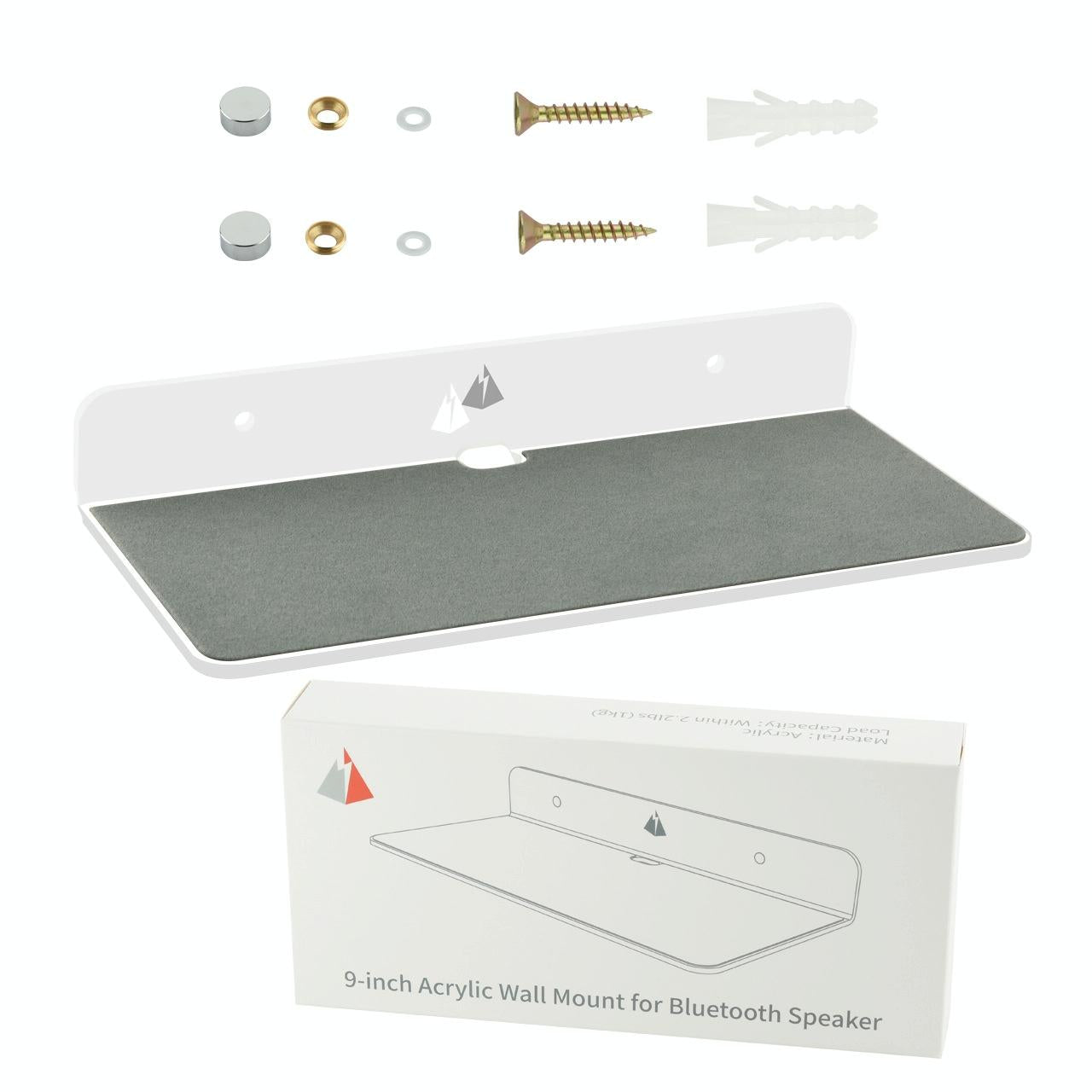 Bluetooth Speaker Wall Storage Bracket - Home Living Room Organizer - Transparent