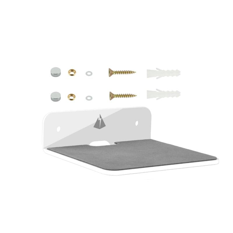 Wall-mounted Bluetooth Speaker Bracket with Phone Charging - Transparent