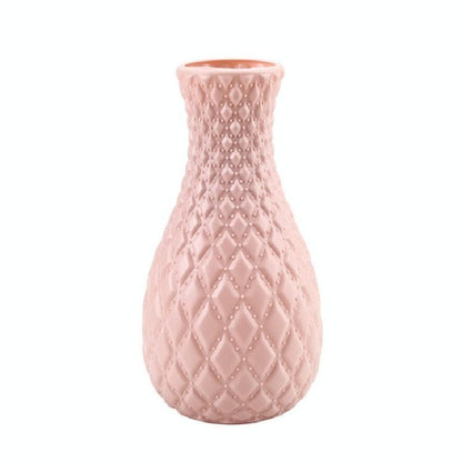 Hydroponic Plastic Vase for Dry and Wet Flower Arrangements - Desktop Furnishings - Blue