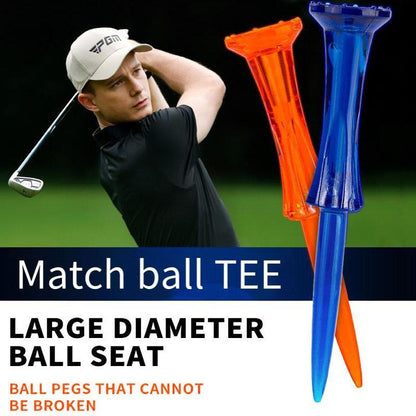 20-pack Golf Ball Tees - Durable 8-point Crown Tip for Competition - Anti-hitting - Blue