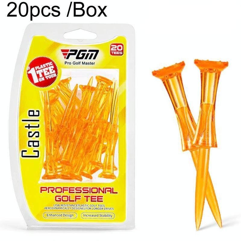 20-pack Golf Ball Tees - Durable 8-point Crown Tip for Competition - Anti-hitting - Blue
