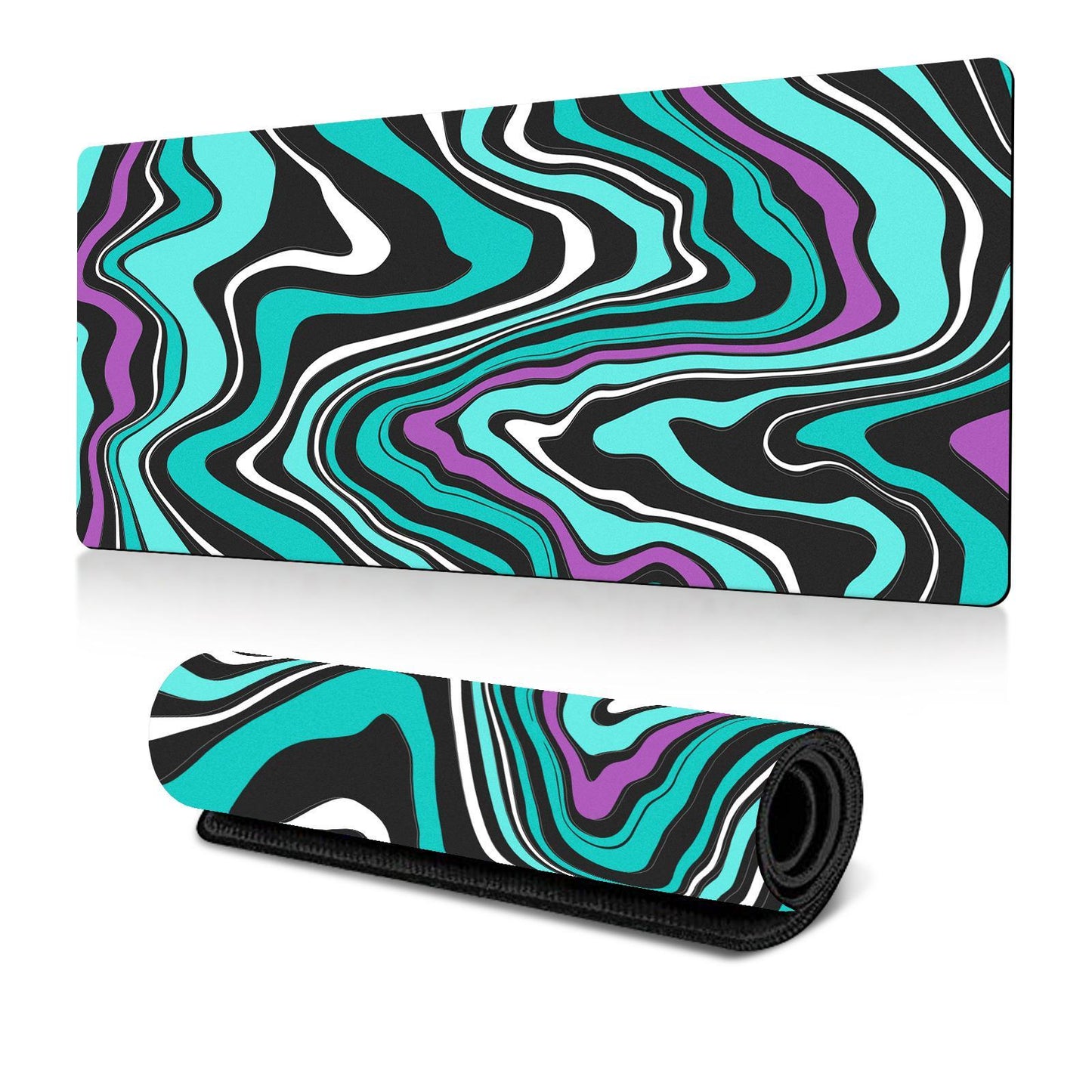 Abstract Gaming Desk Mat 300 X 600 X 2Mm - Abstract Fluid 9 - 300X600X2Mm