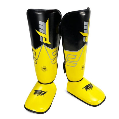 Protective Leg Guards For Freestyle Grappling And Thai Boxing Training - S - Blue