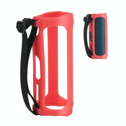 Soft Silicone Sleeve for Jbl Flip5 Speaker - Portable and Protective - Black