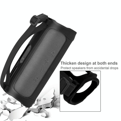 Soft Silicone Sleeve for Jbl Flip5 Speaker - Portable and Protective - Black