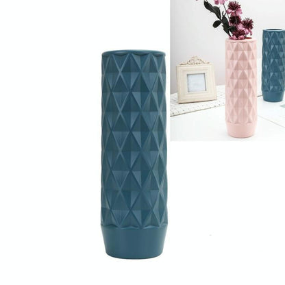 Creative Plastic Vase for Home Decoration - Flower Arrangement Container - Milk White