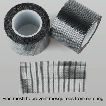 Anti-mosquito Door Curtain Net for Window Repair - Black