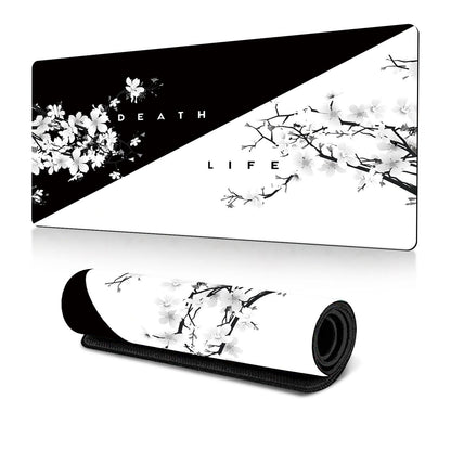 Cherry Blossom Ink Painting Mouse Pad Non Slip - Pattern 8 - 300X700X2Mm
