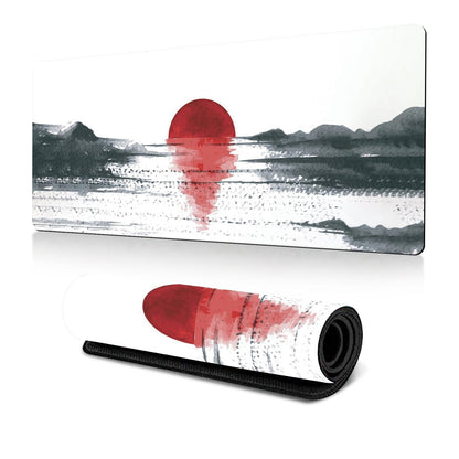 Cherry Blossom Ink Painting Mouse Pad Non Slip - Pattern 8 - 300X700X2Mm