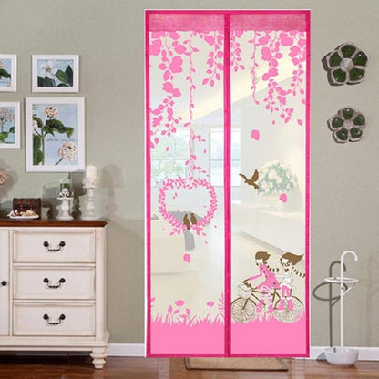 100x210cm Magnetic Screen - Summer Anti-mosquit Curtain with Encryption - Pink