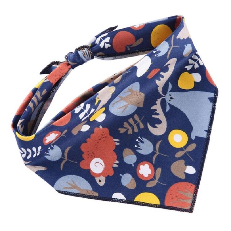 Cotton Cartoon Print Pet Saliva Towel - Size L 73X50X50Cm - Sjj31 Colour Cat