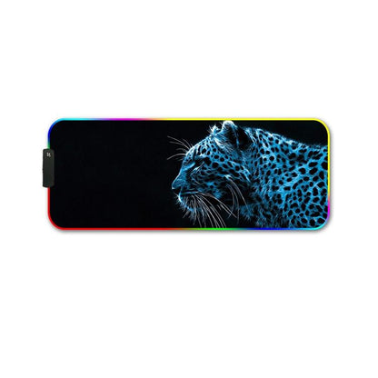 Rgb Non Slip Mouse Pad With Thermal Transfer - Lavender