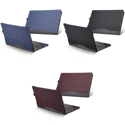 14 Inch Laptop Protective Case In Pu Leather For Ideapad C340 - Wine Red