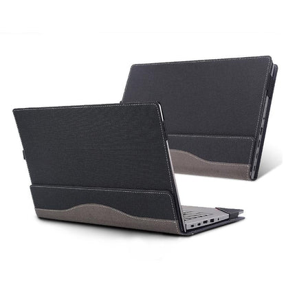 Protective Leather Laptop Case - Anti-Fall - Wine Red - For Lenovo V15 Gen 4