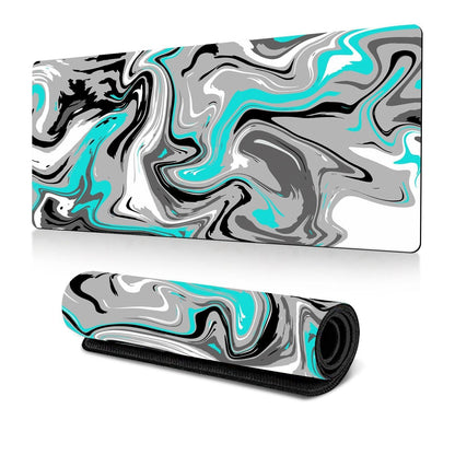 Abstract Gaming Desk Mat 300 X 600 X 2Mm - Abstract Fluid 9 - 400X900X2Mm