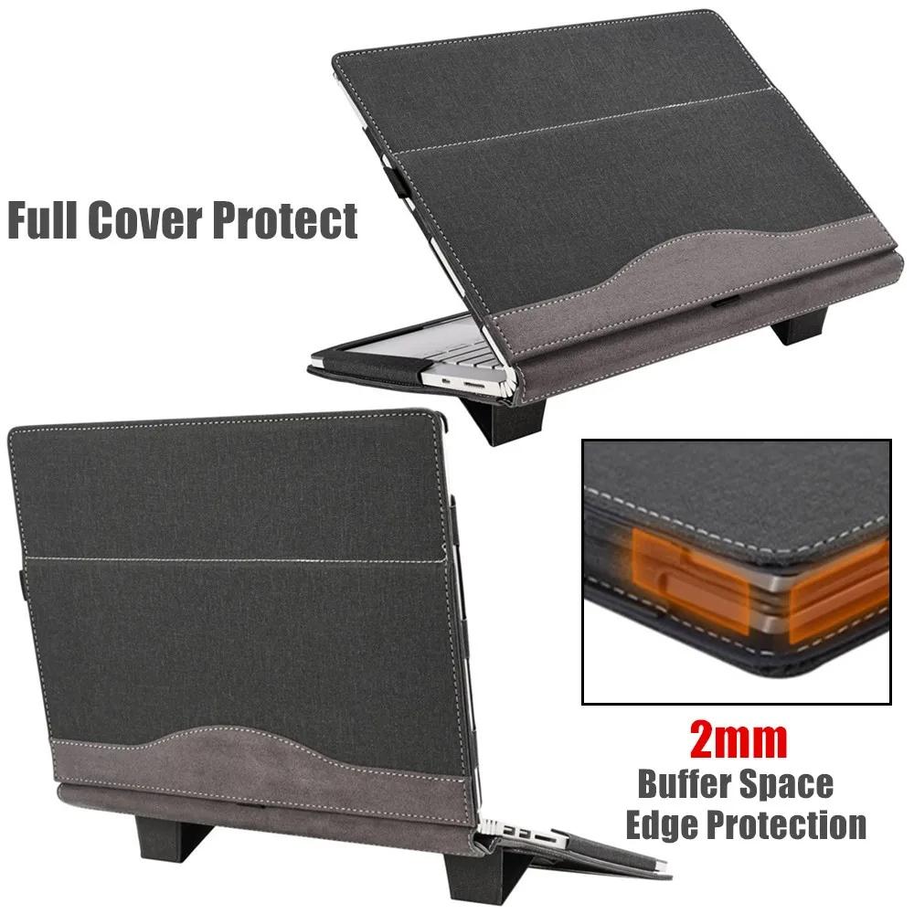 Protective Leather Laptop Case With Stand - 13.3 Inch - Wine Red - For Samsung Galaxy Book 2 360