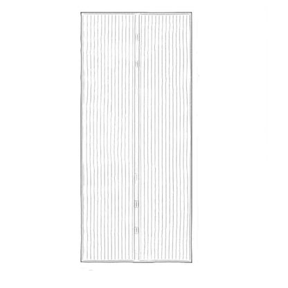 210x100cm Magnetic Mosquito-proof Screen Door Curtain - Magic Mesh - Coffee