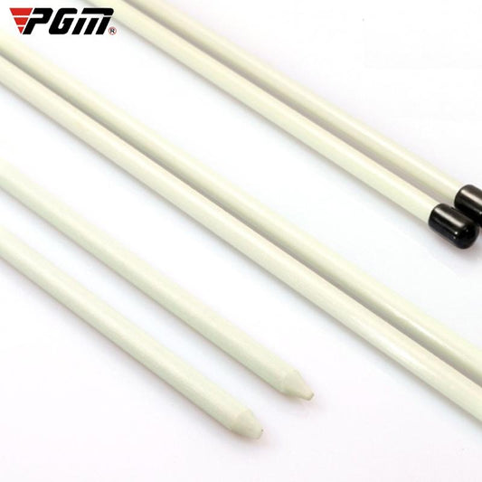 2-pack Golf Alignment Sticks for Accurate Ball Direction - Red Fiberglass - White No Package