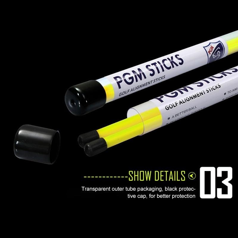 2-pack Golf Alignment Sticks for Accurate Ball Direction - Red Fiberglass - White No Package