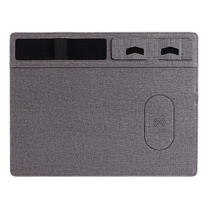 Jj 82401 Mouse Pad With Phone Charging & Holder - Brown