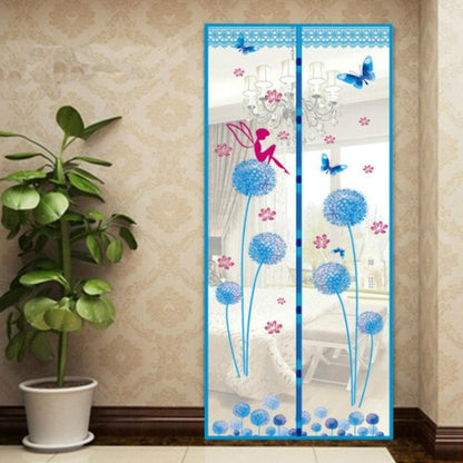 90x210cm Magnetic Summer Mosquito Screen Door Curtain - Green