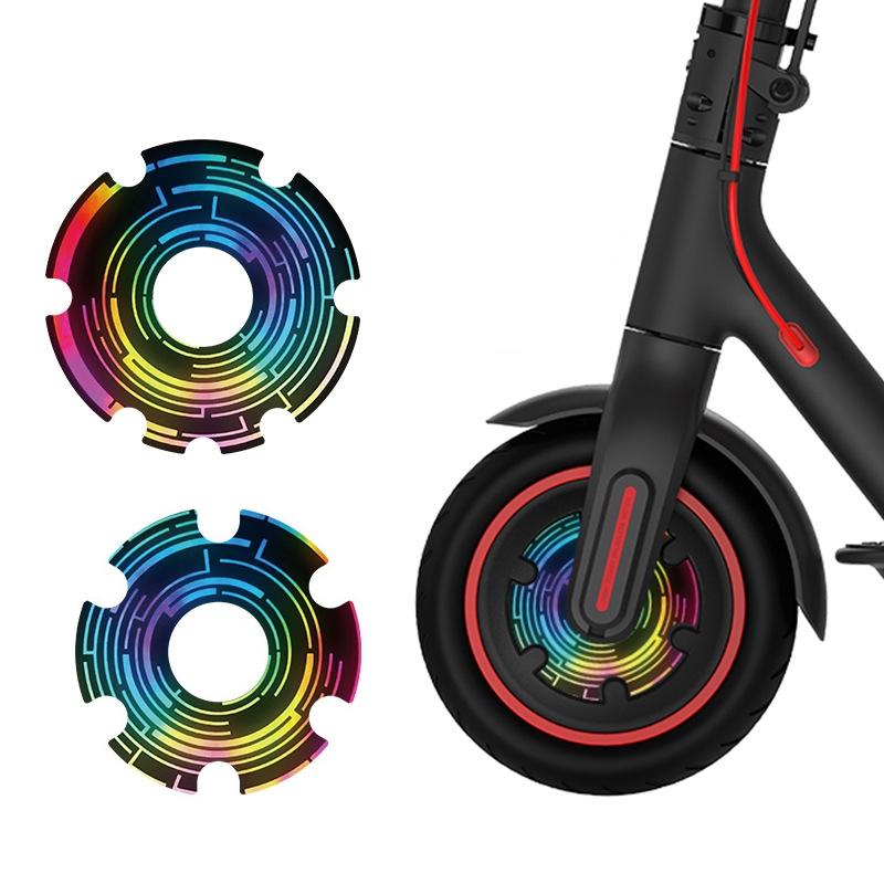 Waterproof Sticker for Xiaomi M365 Scooter Motor - 1 Pair - Colorful 4