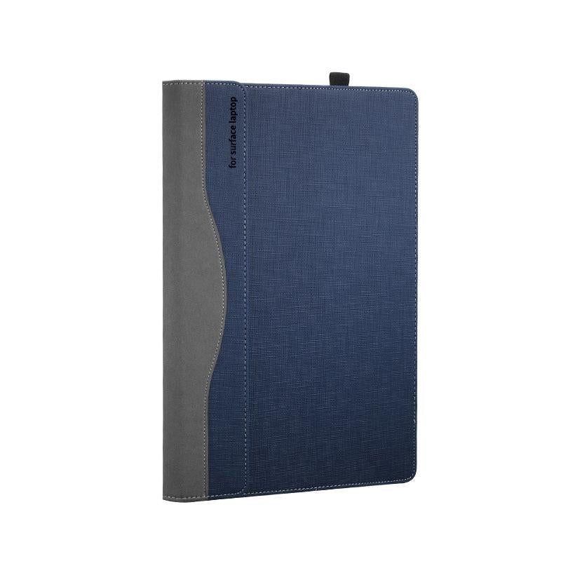 Versatile 13.5 Leather Laptop Sleeve for Microsoft Surface - Multi-functional - Gentleman Gray