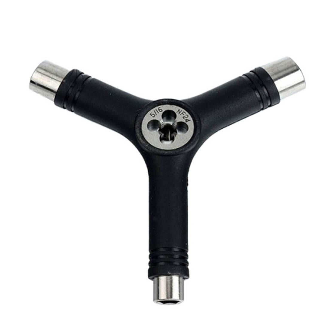 Y-shaped Skateboard Tool for Bearing Repair - Black