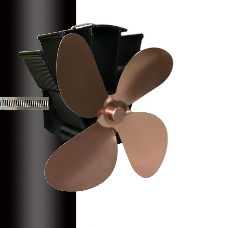 Thermodynamic Wall Mounted Fireplace Fan - no Magnets - Gray