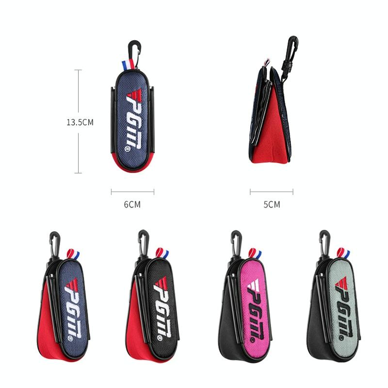 Lightweight Magnetic Golf Ball Bag - Black - Tbd0602823701D